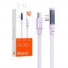 Cablu USB-C la USB-C Mcdodo CA-3454 90 grade 1,8 m cu LED (violet)