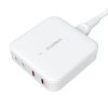 Încărcător de birou Choetech PD8008, 2x USB-C, 2x USB-A, GaN, 100W (alb)