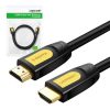 UGREEN HD101 Cablu HDMI 2.0, 4K, 60Hz, 0.75m (negru și galben)