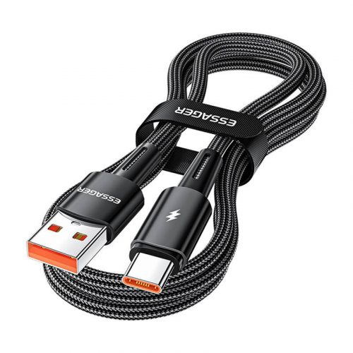 Essager USB-A és USB-C 120W 2m-es kábel (fekete)