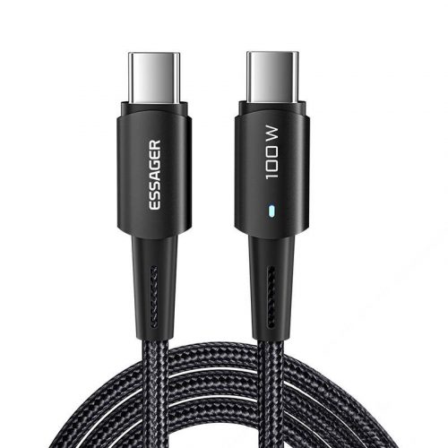 Cablu USB-C la USB-C 100W Essager 1m (negru)