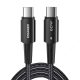 Cablu USB-C la USB-C 60W Essager 1m (negru)