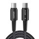 Cablu USB-C la USB-C 60W Essager 2m (negru)