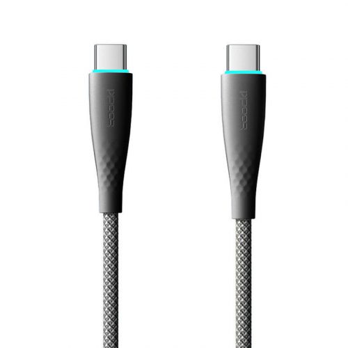 Cablu USB-C la USB-C Toocki TXCTT1- BMH01-B, 1m, PD FC 100W (negru)