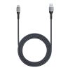 Cablu USB-A la USB-C Lenție 6A, 1m (negru)