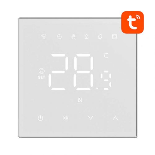 Intelligens termosztát Avatto WT410-16A-W elektromos fűtés 16A WiFi