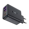 Fali töltő Acefast A61 GaN 2xUSB-A, 2xUSB-C PD45W EU (fekete)