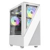 Carcas? pentru computer Aigo E330M + 4 ventilatoare argb (alb)