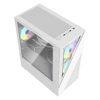 Carcas? pentru computer Aigo E330M + 4 ventilatoare argb (alb)