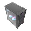 Carcas? pentru calculator Darkflash DRX70 MESH + 4 ventilatoare RGB (negru)