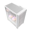 Carcas? pentru calculator Darkflash DRX70 MESH + 4 ventilatoare RGB (alb)