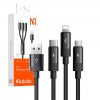 3in1 USB USB-C / Lightning / Micro USB kábel, Mcdodo CA-5790, 3.5A, 1.2m (fekete)