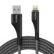 Cablu USB-A la Lightning RayCue CA01 1.2m 2.4A (czarny)