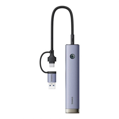 Hub 4in1 Baseus UltraJoy USB-A&USB-C és 4xUSB3.0+USB-C (szürke) között