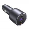 Ugreen EC705 2x încărcător auto USB-C + USB, 130W (negru)