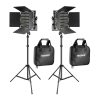 Kit Neewer 660 Bi Color LED, two lamps 40W 3200-5600K