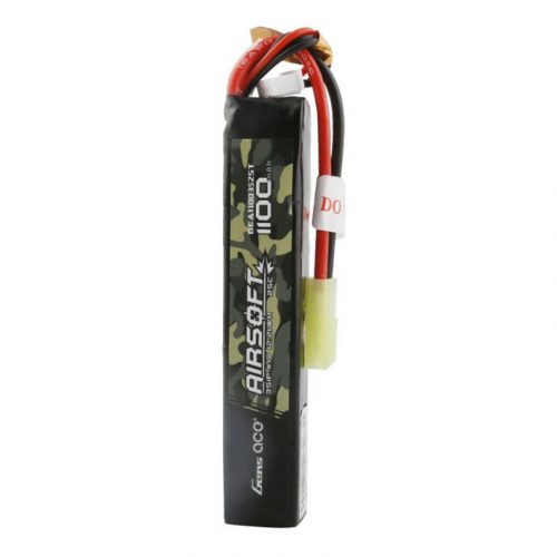 Gens ace 25C 1100mAh 3S1P 11.1V Airsoft Gun Lipo akkumulátor mini Tamiya dugóval