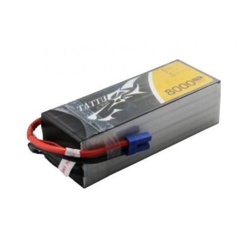 Tattu 8000mAh 22.2V 25C 6S1P Lipo akkumulátor csomag EC5-vel