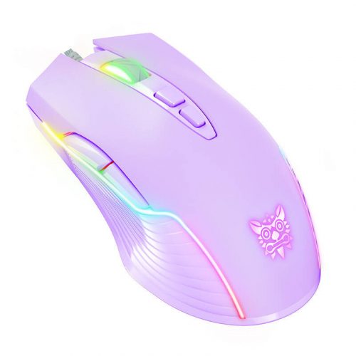 ONIKUMA RGB mouse de gaming cu fir CW905 violet