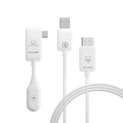 BlitzWolf adó / vevő, BW-CS7, vezeték nélküli USB-C és HD közötti kapcsolat