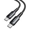 USB-C do USB-C kábel, Essager, EXCTT3-CGA0G-P, 240W, 2m (fekete)