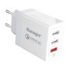 Fali töltő, Essager, ECTQC3-FBB02, 3xUSB, 30W (fehér)