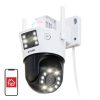 IP kültéri kamera ZOSI C298 WiFi Pan Tilt 6MP Dual IP66