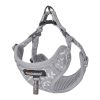 Dogness walking set leash+harness for dog (light gray)