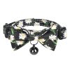 Collar set Dogness for cats 2 pcs (Daisy Black/Waterproof Red)