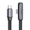 90 degree cable USB-C to USB-C Mcdodo CA-3360, 65W, 1.2m (black)