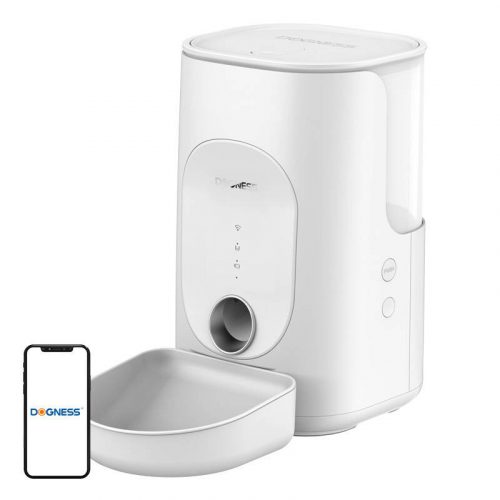 Dogness F16 WiFi 5G 4L smart food dispenser with plastic container (white)