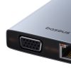 Hub 13in1 Baseus PortalJoy USB-C HDMI+DP+VGA+C+USB+PD+RJ45+SD/TF+3.5mm (szürke)