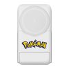 Magnetic powerbank OTL 5000 mAh, USB-C 15W, Pokemon Pokeball with stand (red-white)