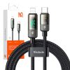 Mcdodo CA-3600 USB-C Lightning kábel, automatikus kikapcsolás, 36W, 1.2m (fekete)