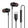 Mcdodo HP-3490 in-ear, vezetékes fejhallgató, USB-C (fekete)