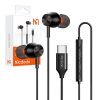 Mcdodo HP-3490 in-ear, vezetékes fejhallgató, USB-C (fekete)