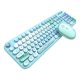 MOFII Lovely 2.4G set tastatură + mouse fără fir (albastru)