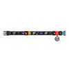 Nylon dog collar with QR code Waudog "NASA" size L