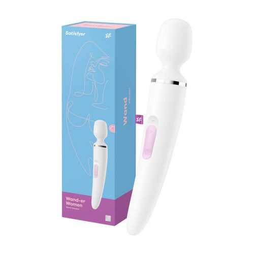 Satisfyer Wand-er Woman white/chrome