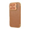 Etui Nillkin Qin Prop Leather iPhone 16 (brązowy)