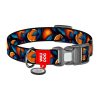 Waudog "Oranges" nylon dog collar with QR code, size L