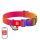 Waudog gradient nylon dog collar with QR code, orange , size M