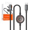 Mcdodo CA-5680 2 az 1-ben USB-C Lightning kábel + Apple Watch töltő, 36W, 1.5m