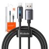 Mcdodo CA-5660 USB-A Lightning kábel villogó fénnyel 1.2m (fekete)