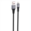 Foneng X112 USB-A Lightning kábel 2.4A, 1m (fekete)