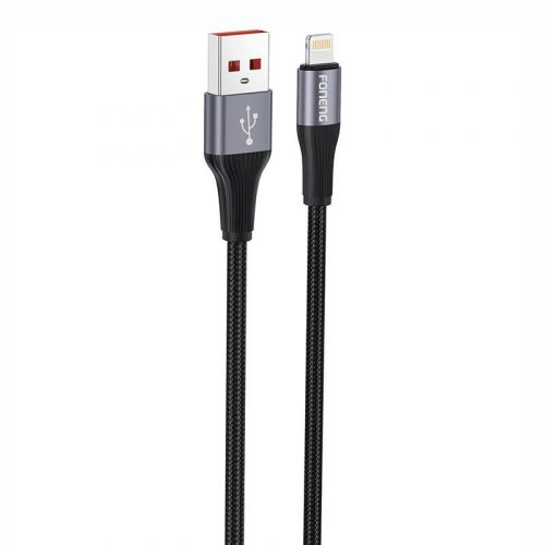 Foneng X112 USB-A Lightning kábel 2.4A, 1m (fekete)