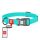 Waterproof glowing dog collar with QR passport WAUDOG 40 mm wide, 46-70 cm long