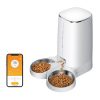 Rojeco 4L Automatic Pet Feeder WiFi Version with Double Bowl