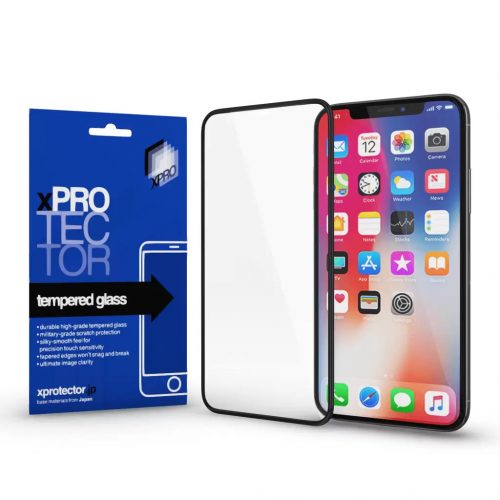 XPRO™ Tempered Glass full 3D Black FG kijelzővédő üveg / üvegfólia Xiaomi Redmi Note 8T készülékhez